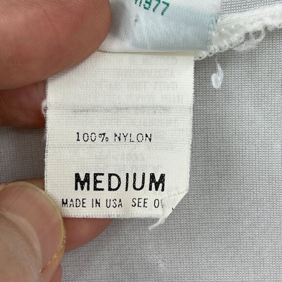 DeWeese Vintage White Nylon Chiffon Waterfall Collar Swim Cover Jacket - Picture 10 of 12